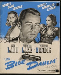7h1199 BLUE DAHLIA pressbook 1946 Alan Ladd, sexy Veronica Lake, great unseen poster images!