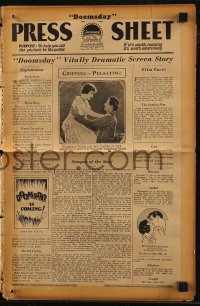 7h1222 DOOMSDAY pressbook 1928 Gary Cooper & Florence Vidor in love triangle, ultra rare!