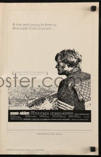 7h1225 EASY RIDER pressbook 1969 Peter Fonda, Nicholson, biker classic directed by Dennis Hopper!