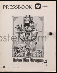 7h1227 ENTER THE DRAGON pressbook 1973 Bruce Lee kung fu classic, the movie that made him a legend!