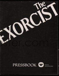 7h1229 EXORCIST pressbook 1974 William Friedkin, Max Von Sydow, William Peter Blatty horror classic!