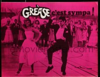 7h0588 GREASE French pressbook 1978 John Travolta & Olivia Newton-John in most classic musical!