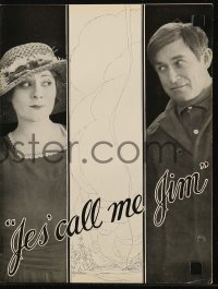 7h1253 JES' CALL ME JIM pressbook 1920 Will Rogers & Irene Rich in early silent, ultra rare!