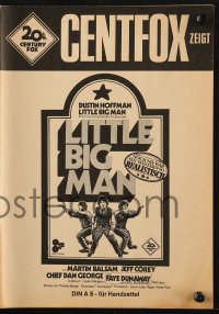 7h1264 LITTLE BIG MAN German pressbook 1971 Dustin Hoffman, black comedy directed by Arthur Penn!