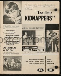 7h1266 LITTLE KIDNAPPERS pressbook 1954 art of two orphan boys by the mountains of Nova Scotia!