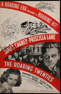 7h1296 ROARING TWENTIES pressbook covers 1939 James Cagney, Humphrey Bogart, Lane, ultra rare!
