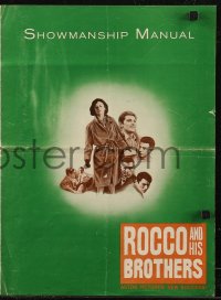 7h1298 ROCCO & HIS BROTHERS pressbook 1961 Luchino Visconti's Rocco e I Suoi Fratelli, Alain Delon