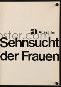 7h1304 SECRETS OF WOMEN German pressbook 1961 Ingmar Bergman, Eva Dahlbeck, E. Melmann art!