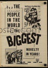 7h1318 TERROR OF TINY TOWN pressbook R1942 Jed Buell's Midgets in 10 gallon hats, wild & beyond rare!