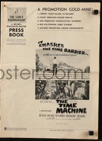 7h1322 TIME MACHINE pressbook 1960 H.G. Wells, George Pal, great sci-fi images & art!