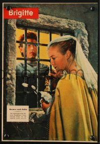 7h0770 ROMEO & JULIET group of 4 magazine cover & pages 1955 Laurence Harvey, Shentall, Shakespeare!