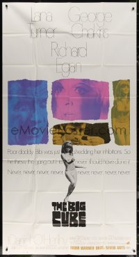 7j0550 BIG CUBE int'l 3sh 1969 super sexy Karin Mossberg, George Chakiris, drugs, Lana Turner on LSD!