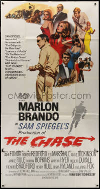 7j0569 CHASE 3sh 1966 Marlon Brando, Jane Fonda, Robert Redford, directed by Arthur Penn