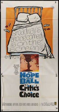 7j0575 CRITIC'S CHOICE 3sh 1963 Bob Hope, Lucille Ball, Broadway's choice comedy on the screen!
