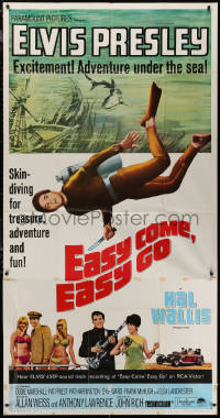 7j0592 EASY COME, EASY GO 3sh 1967 scuba diver Elvis Presley looking for adventure & fun!