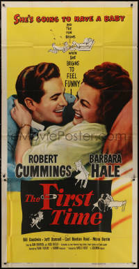 7j0602 FIRST TIME 3sh R1956 Robert Cummings & pretty Barbara Hale are expecting a baby!