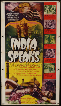 7j0642 INDIA SPEAKS 3sh R1949 Richard Halliburton documentary showing all the wonders of India!