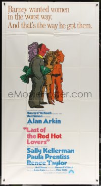 7j0654 LAST OF THE RED HOT LOVERS int'l 3sh 1972 Alan Arkin got women in the worst way, by Neil Simon