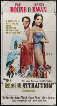 7j0669 MAIN ATTRACTION 3sh 1962 different full-length image of Pat Boone & sexy Nancy Kwan!