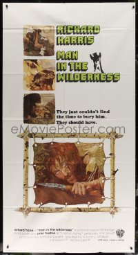 7j0672 MAN IN THE WILDERNESS int'l 3sh 1971 they just couldn't find time to bury Richard Harris!