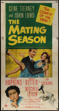 7j0677 MATING SEASON 3sh 1951 great images of sexy Gene Tierney & John Lund, Thelma Ritter!