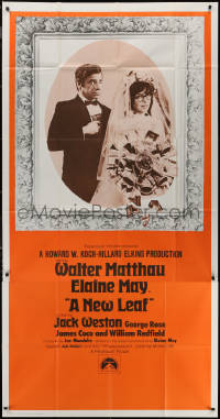 7j0692 NEW LEAF int'l 3sh 1971 Walter Matthau with star & director Elaine May getting married!