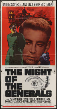 7j0693 NIGHT OF THE GENERALS 3sh 1967 WWII officer Peter O'Toole in a unique manhunt across Europe!
