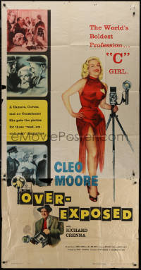 7j0707 OVER-EXPOSED 3sh 1956 super sexy Cleo Moore has curves, camera, and no conscience!