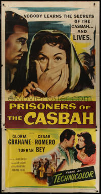 7j0719 PRISONERS OF THE CASBAH 3sh 1953 sexy Gloria Grahame, nobody learns the secrets and lives!