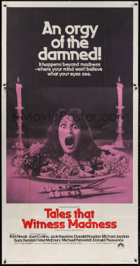 7j0758 TALES THAT WITNESS MADNESS 3sh 1973 wacky screaming head on food platter horror!