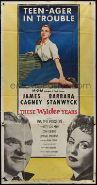 7j0761 THESE WILDER YEARS 3sh 1956 James Cagney & Barbara Stanwyck have a teenager in trouble!