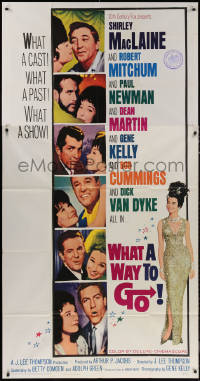 7j0788 WHAT A WAY TO GO 3sh 1964 Shirley MacLaine, Paul Newman, Robert Mitchum, Dean Martin