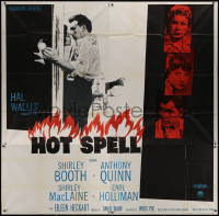 7j0087 HOT SPELL 6sh 1958 Shirley Booth, Anthony Quinn, Shirley MacLaine, Earl Holliman, rare!
