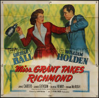 7j0107 MISS GRANT TAKES RICHMOND 6sh 1949 Lucille Ball & William Holden fighting, different & rare!