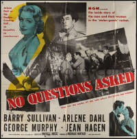 7j0109 NO QUESTIONS ASKED 6sh 1951 treacherous Arlene Dahl is a double-crossing doll, Barry Sullivan