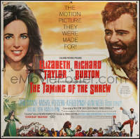 7j0134 TAMING OF THE SHREW 6sh 1967 different image of Elizabeth Taylor & Richard Burton!
