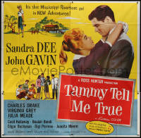 7j0135 TAMMY TELL ME TRUE 6sh 1961 great romantic close up of Sandra Dee about to kiss John Gavin!