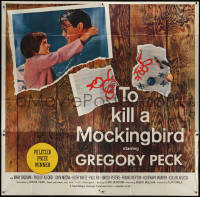 7j0142 TO KILL A MOCKINGBIRD 6sh 1963 Gregory Peck classic, from Harper Lee's novel, rare!