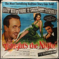 7j0143 TONIGHT'S THE NIGHT 6sh 1954 David Niven, Yvonne De Carlo, a most tantalizing bedtime story!