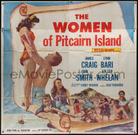 7j0149 WOMEN OF PITCAIRN ISLAND 6sh 1957 James Craig, Lynn Bari, South Seas, Mutiny on the Bounty!