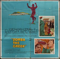 7j0151 ZORBA THE GREEK 6sh 1965 Anthony Quinn, Irene Papas, Alan Bates, Michael Cacoyannis, rare!