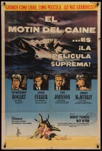 7j0172 CAINE MUTINY Argentinean 1955 Humphrey Bogart, Jose Ferrer, Van Johnson & MacMurray!