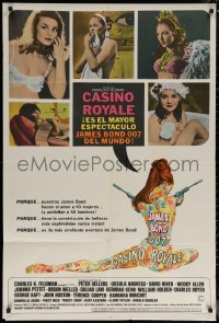7j0178 CASINO ROYALE Argentinean 1967 all-star James Bond spoof, different image of 5 sexy ladies!