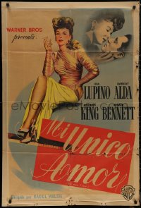 7j0242 MAN I LOVE Argentinean 1947 sexiest smoking bad girl Ida Lupino knows all about men, rare!