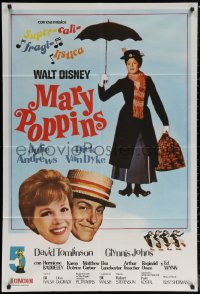 7j0244 MARY POPPINS Argentinean R1970s Julie Andrews & Dick Van Dyke in Walt Disney musical classic