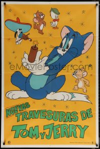 7j0294 TOM & JERRY Argentinean 1975 great cartoon art of cat holding dynamite + Droopy!