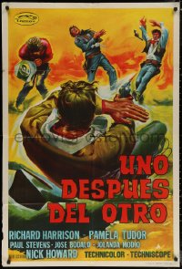 7j0256 ONE AFTER ANOTHER Argentinean 1968 Nick Nostro's Uno dopo l'altro, spaghetti western art!