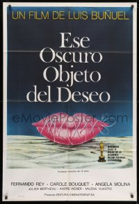 7j0289 THAT OBSCURE OBJECT OF DESIRE Argentinean 1978 Cet obscur object du desir, art by Ferracci!