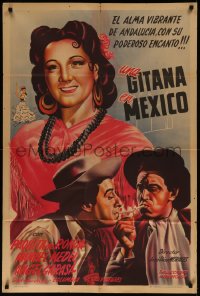 7j0300 UNA GITANA EN MEXICO Argentinean 1945 Paquita de Ronda, Angel Garasa & Manuel Medel, rare!