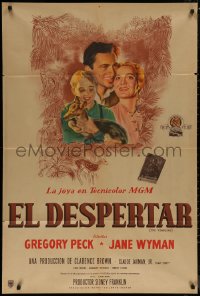 7j0306 YEARLING Argentinean 1947 Gregory Peck, Jane Wyman, Claude Jarman Jr., classic, very rare!